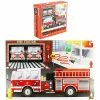 Blue Panda Giant Jigsaw Floor Puzzle For Kids, Fire Truck (2.9 X 1.9 Ft, 35.3 X 23.5 In, 48 Pieces)