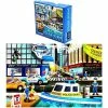 Blue Panda Giant Jigsaw Floor Puzzle For Kids, Police Car (2.9 X 1.9 Ft, 35.3 X 23.5 In, 48 Pieces) Games