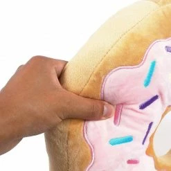 Blue Panda Donut Plush, Novelty Throw Pillow (13 Inches)