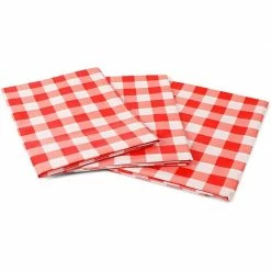Blue Panda Tablecloths Country Red And White Checkered Tablecloth, Rustic Plastic Table Cover (54 X 108 In, 3 Pack) 8 Blue Panda Tablecloths Country Red And White Checkered Tablecloth, Rustic Plastic Table Cover (54 X 108 In, 3 Pack)