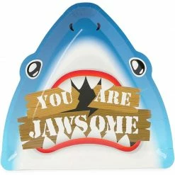 Blue Panda Shark Die-Cut Paper Plates For Birthday Party (10.25 X 9.8 In, 48 Pack) 8 Blue Panda Shark Die-Cut Paper Plates For Birthday Party (10.25 X 9.8 In, 48 Pack)