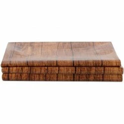 Blue Panda Special Occasions Wood Grain Plastic Tablecloths, Party Table Covers (54 X 108 Inches, 3 Pack)