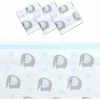 Blue Panda Special Occasions Elephant Tablecloth For Boy Baby Shower, Plastic Table Cover (54 X 108 In, 3 Pack)