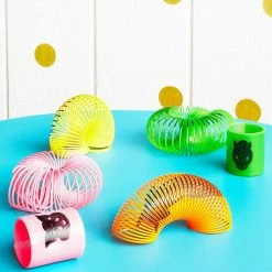 Blue Panda Farm Animal Spring Toys, Kids Birthday Party Favors (1.75 X 2 In, 24 Pack)