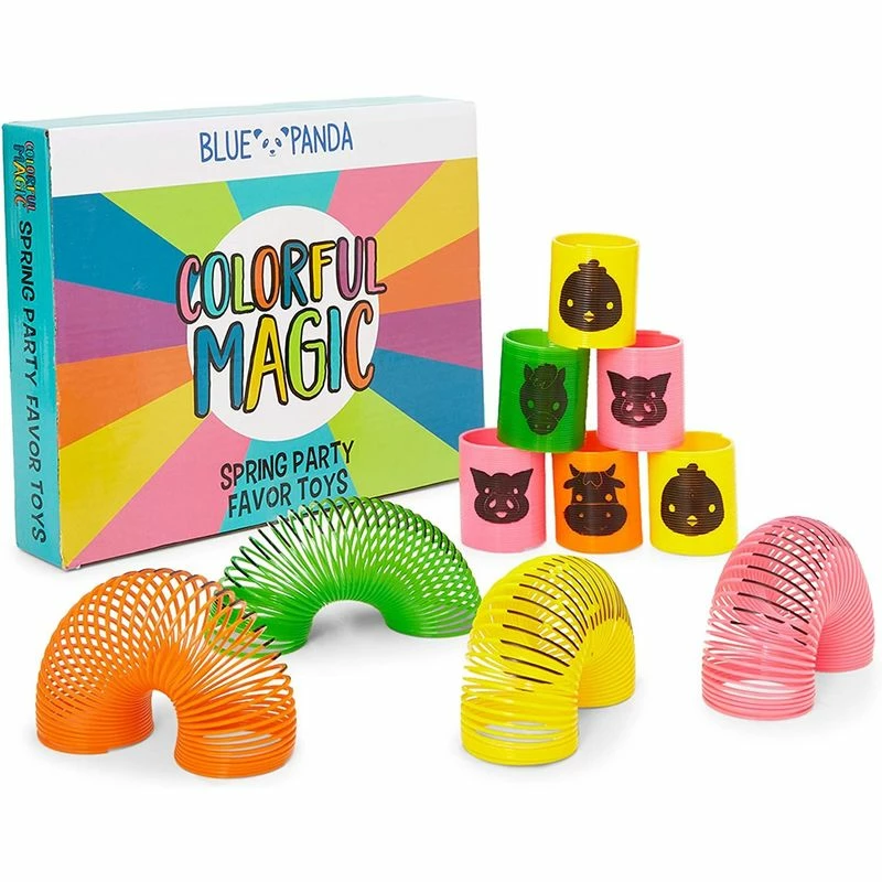 Blue Panda Farm Animal Spring Toys, Kids Birthday Party Favors (1.75 X 2 In, 24 Pack) 5 Blue Panda Farm Animal Spring Toys, Kids Birthday Party Favors (1.75 X 2 In, 24 Pack)