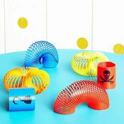 Blue Panda Pirate Spring Toys, Kids Birthday Party Favors (1.75 X 2 In, 24 Pack)