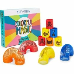 Blue Panda Pirate Spring Toys, Kids Birthday Party Favors (1.75 X 2 In, 24 Pack)