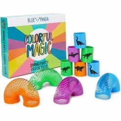 Blue Panda Dinosaur Spring Toys, Kids Birthday Party Favors (1.75 X 2 In, 24 Pack) 11 Blue Panda Dinosaur Spring Toys, Kids Birthday Party Favors (1.75 X 2 In, 24 Pack)