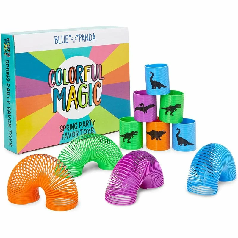 Blue Panda Dinosaur Spring Toys, Kids Birthday Party Favors (1.75 X 2 In, 24 Pack) 5 Blue Panda Dinosaur Spring Toys, Kids Birthday Party Favors (1.75 X 2 In, 24 Pack)