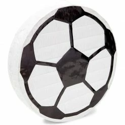 Blue Panda Soccer Ball Pinata For Birthday Party Decorations (12.8 X 12.8 X 3 Inches)