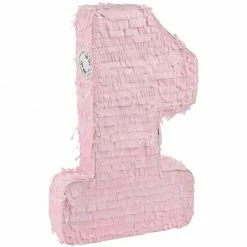 Blue Panda Pink Floral Pinata For Girls 1st Birthday Party, Number 1 (11 X 16.5 X 3 In) Decorations 12 Blue Panda Pink Floral Pinata For Girls 1st Birthday Party, Number 1 (11 X 16.5 X 3 In) Decorations