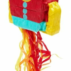 Blue Panda Special Occasions Mini Rocket Ship Pull Piñatas For Outer Space Party (8 X 5.9 X 2.5 In, 3 Pack)