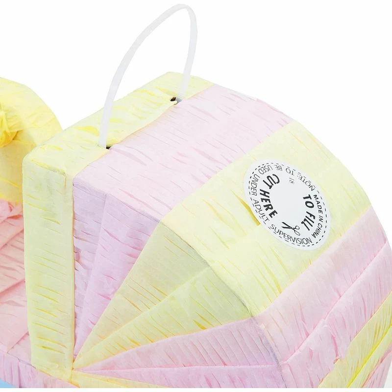 Blue Panda Decorations Small Baby Carriage Pinata For Baby Shower Party (11.5 X 12.25 X 5 Inches) 7 Blue Panda Decorations Small Baby Carriage Pinata For Baby Shower Party (11.5 X 12.25 X 5 Inches)