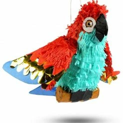 Blue Panda Small Parrot Pinata For Pirate Birthday Party (14.5 X 14 X 6 In)