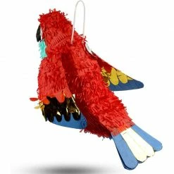Blue Panda Small Parrot Pinata For Pirate Birthday Party (14.5 X 14 X 6 In)