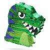 Blue Panda Small Green Scary T-Rex Dinosaur Pinata For Birthday Party (11 X 12.9 X 3 In) Decorations