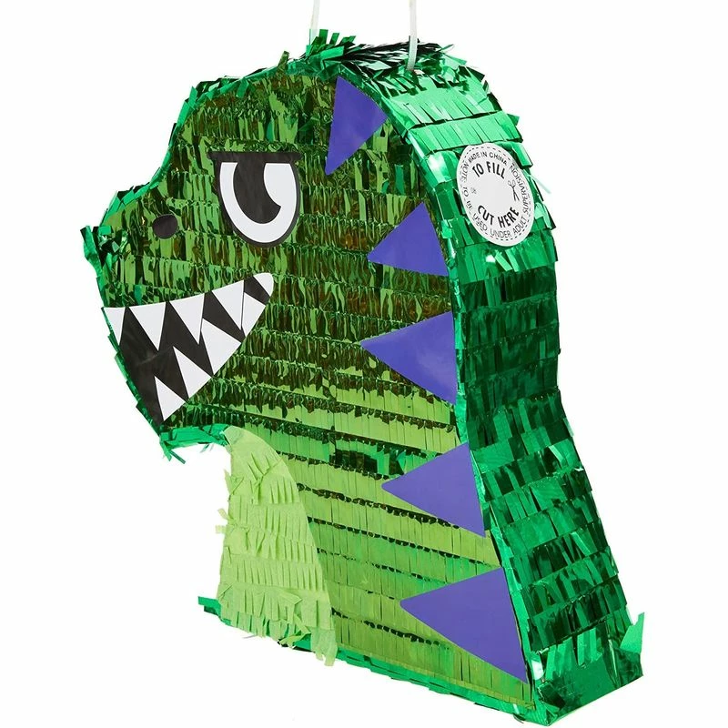Blue Panda Small Green Scary T-Rex Dinosaur Pinata For Birthday Party (11 X 12.9 X 3 In) Decorations 7 Blue Panda Small Green Scary T-Rex Dinosaur Pinata For Birthday Party (11 X 12.9 X 3 In) Decorations