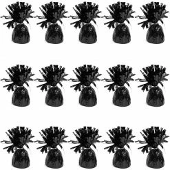 Blue Panda Balloons Black Balloon Weights For Birthday Party Decorations (6 Oz, 4.5 In, 15 Pack)
