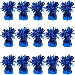 Blue Panda Blue Balloon Weights For Birthday Party Decorations (6 Oz, 4.5 In, 15 Pack)