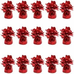 Blue Panda Red Balloon Weights For Birthday Party Decorations (6 Oz, 4.5 In, 15 Pack) Balloons