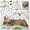 Blue Panda Army Men Action Figures Set With Map, Includes Carrying Tote For Easy Clean Up (400 Pieces) 1 Blue Panda Army Men Action Figures Set With Map, Includes Carrying Tote For Easy Clean Up (400 Pieces)