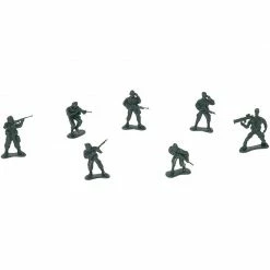 Blue Panda Army Men Action Figures Set With Map, Includes Carrying Tote For Easy Clean Up (400 Pieces)