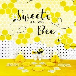 Blue Panda Sweet As Can Bee Photo Booth Party Backdrop (7 X 5 Ft)