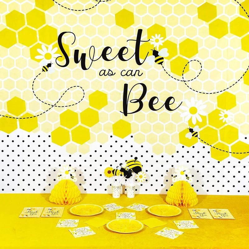 Blue Panda Sweet As Can Bee Photo Booth Party Backdrop (7 X 5 Ft) 4 Blue Panda Sweet As Can Bee Photo Booth Party Backdrop (7 X 5 Ft)