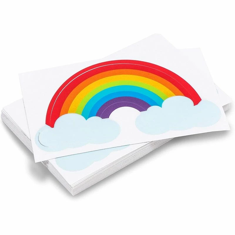 Blue Panda Special Occasions Colorful Rainbow Waterproof Decal, Vinyl Sticker (3.5 X 2 In, 36 Pack) 8 Blue Panda Special Occasions Colorful Rainbow Waterproof Decal, Vinyl Sticker (3.5 X 2 In, 36 Pack)