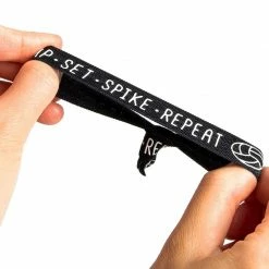 Blue Panda Sports Volleyball Hair Ties, Bracelets, Elastics 'Bump - Set - Spike - Repeat' (50 Pack)