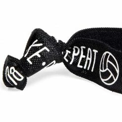 Blue Panda Sports Volleyball Hair Ties, Bracelets, Elastics 'Bump - Set - Spike - Repeat' (50 Pack)