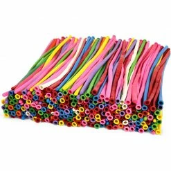 Blue Panda Animal Balloons Twisting Kit With Air Pump (9 Colors, 401 Pieces)