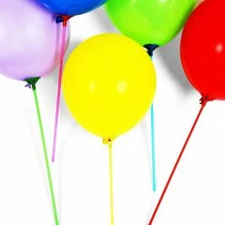 Blue Panda Balloon Stick Holders With Cups, Party Decorations, 5 Colors (300 Pack) Balloons