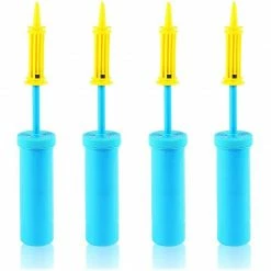 Blue Panda Blue Hand Air Pumps For Balloons, Pool Floats, Exercise Balls (4 Pack)