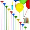 Blue Panda Balloons Balloon Sticks With Cups And Air Pump For Balloon Bouquet, 5 Colors (201 Pieces)