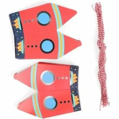 Blue Panda Outer Space Birthday Party Favor Boxes, Rocket Ship, Silver Foil (24 Pack) Party Bags And Boxes 8 Blue Panda Outer Space Birthday Party Favor Boxes, Rocket Ship, Silver Foil (24 Pack) Party Bags And Boxes