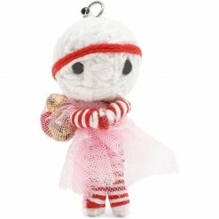 Blue Panda Voodoo Dolls Keychains, Love Theme (4 Designs, 4 Pack)