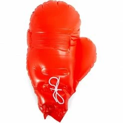 Blue Panda Sports Inflatable Boxing Gloves For Kids (15 X 20.5 In, Black, Red, 2 Pairs)