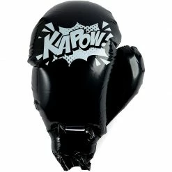 Blue Panda Sports Inflatable Boxing Gloves For Kids (15 X 20.5 In, Black, Red, 2 Pairs)