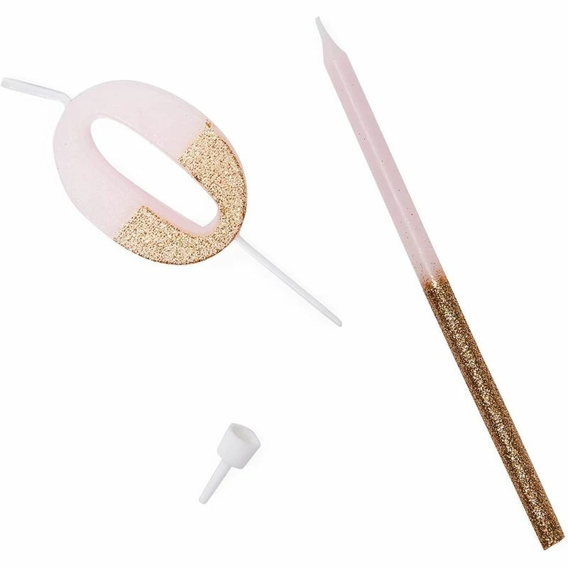 Blue Panda Numbers 0-9 Cake Toppers And Thin Candles In Holders (Gold Glitter, 34 Pieces) 6 Blue Panda Numbers 0-9 Cake Toppers And Thin Candles In Holders (Gold Glitter, 34 Pieces)