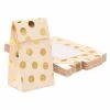 Blue Panda Special Occasions Pink Birthday Party Favor Gift Bags, Gold Foil Polka Dots Boxes (24 Pack)