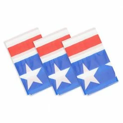 Blue Panda Special Occasions American Flag Plastic Tablecloth For 4th Of July Party (54 X 108 In, 3 Pack)