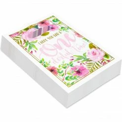 Blue Panda Girls 1st Birthday Party Favor Goodie Bags, Hawaiian Luau Decorations (100 Pack)