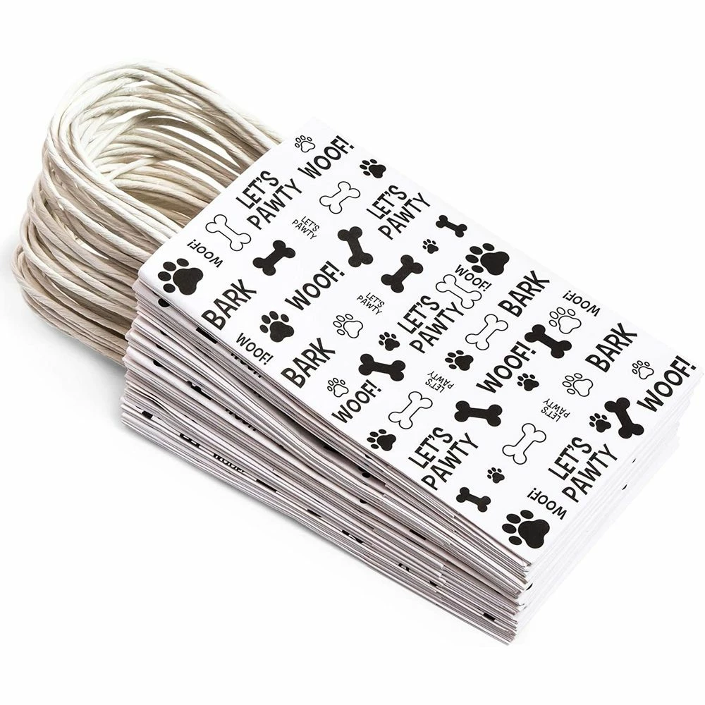 Blue Panda Dog Gift Bags With Handles, Lets Pawty, Woof, Bark (13.2 In, 24 Pack) 7 Blue Panda Dog Gift Bags With Handles, Lets Pawty, Woof, Bark (13.2 In, 24 Pack)