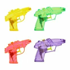 Blue Panda Mini Water Squirt Gun For Kids 3 And Older, Plastic Toys In 6 Colors (24 Pack) Kids Birthday