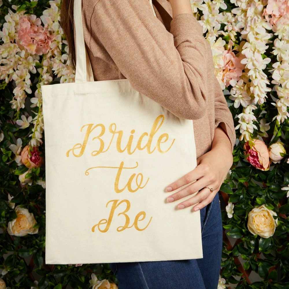 Blue Panda Bridal Shower Party Favor Tote Bags For Bridesmaid Proposal Gifts (5 Pack) 6 Blue Panda Bridal Shower Party Favor Tote Bags For Bridesmaid Proposal Gifts (5 Pack)