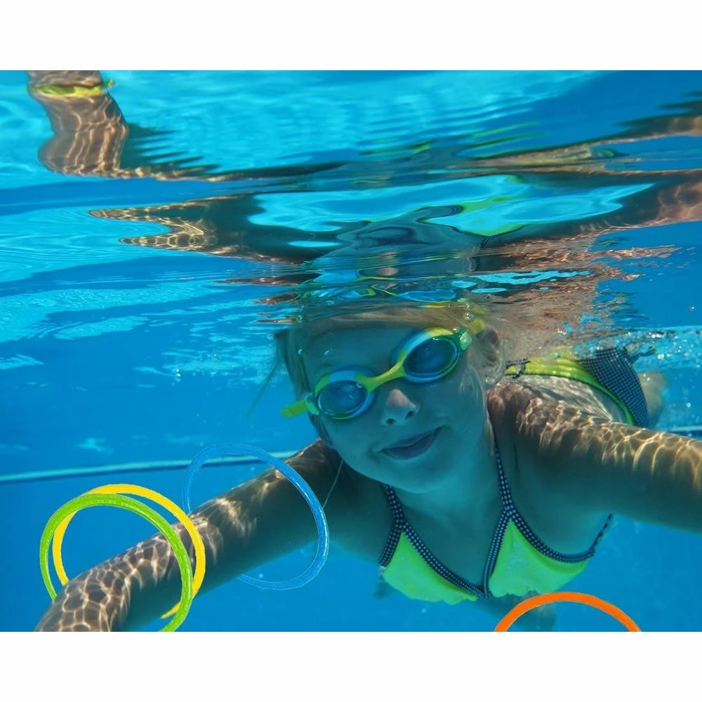 Blue Panda 12 Pack Pool Diving Rings For Kids, Multicolored Swimming Pool Toys For Party Game Games 4 Blue Panda 12 Pack Pool Diving Rings For Kids, Multicolored Swimming Pool Toys For Party Game Games