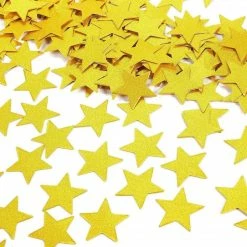 Blue Panda Gold Star Glitter Confetti, Birthday And Graduation Party Decorations (500 Pieces)