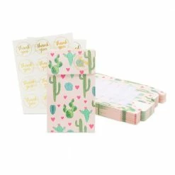 Blue Panda Party Bags And Boxes Cactus Goodie Bags For Fiesta Birthday Party Favors (Pink, 24 Pack)