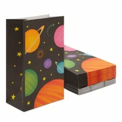 Blue Panda Special Occasions Outer Space Party Favor Bags For Kids Birthday (36 Pack)
